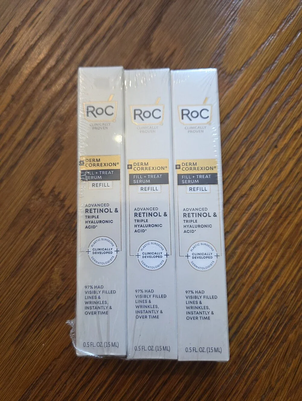 3 RoC Derm Correxion Fill + Treat Serum